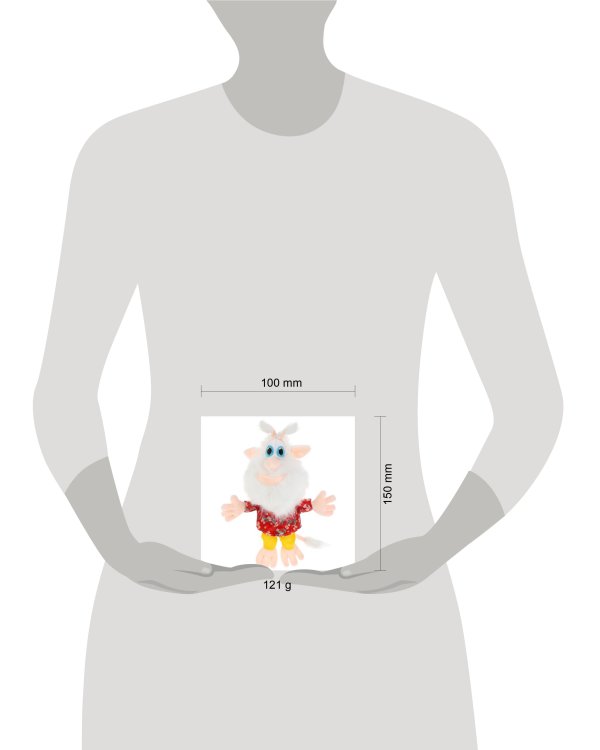 Игрушка мягкая БУБА в красной рубашке, 20 см, без чипа, в пак МУЛЬТИ-ПУЛЬТИ в кор.24шт