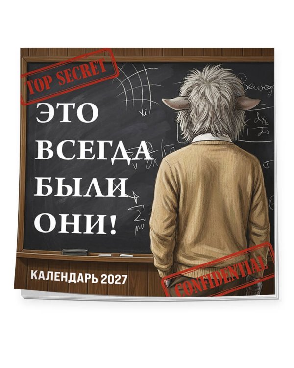 Дополнительное изображение книги «Это всегда были они! Секретный настенный календарь на 2027 год (300х300 мм)»