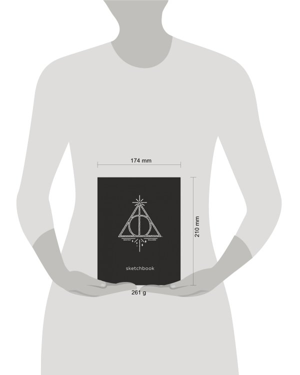 Скетчбук. Гарри Поттер. Дары Смерти (162х210 мм, на навивке, 40 л., плотность бумаги 160 гр.)