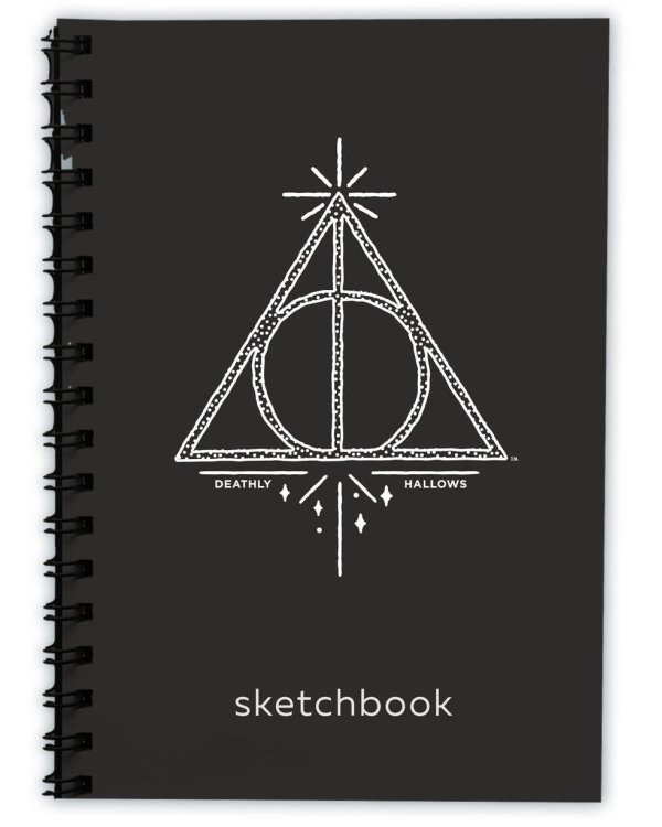Скетчбук. Гарри Поттер. Дары Смерти (162х210 мм, на навивке, 40 л., плотность бумаги 160 гр.)