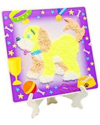 Шариковый пластилин-мозаика "Собачка"