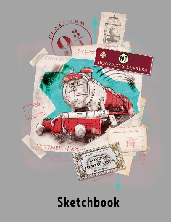 Вселенная Harry Potter/ Гарри Поттер Скетчбук. Гарри Поттер. Платформа 9 и 3/4 (162х210 мм, на навивке, 40 л., плотность бумаги 160 гр.)