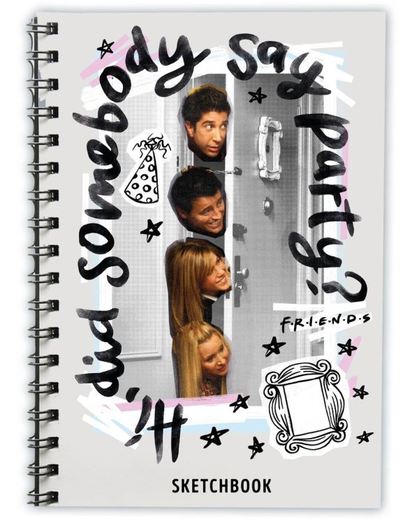 Скетчбук. Friends (162х210 мм, на навивке, 40 л., плотность бумаги 160 гр.)