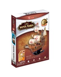 3D пазл Корабль Корабль Санта-Мария, 113 детали