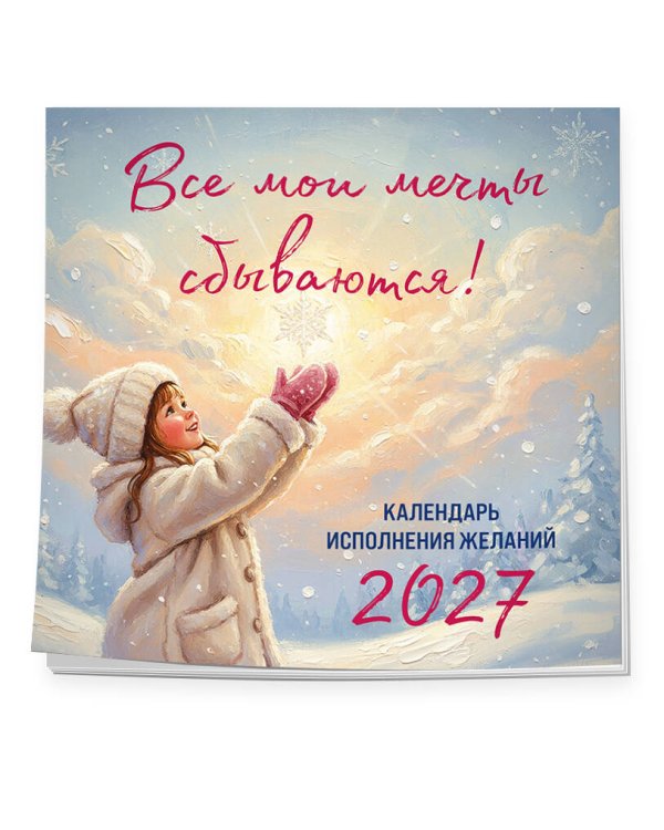 Дополнительное изображение книги «Все мои мечты сбываются. Календарь исполнения желаний настенный на 2027 год (300х300 мм)»
