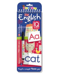 Многоразовые прописи на пружинке. Английский  алфавит и первые слова