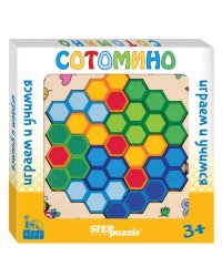 Развивающая игра из дерева "Сотомино" (IQ step)