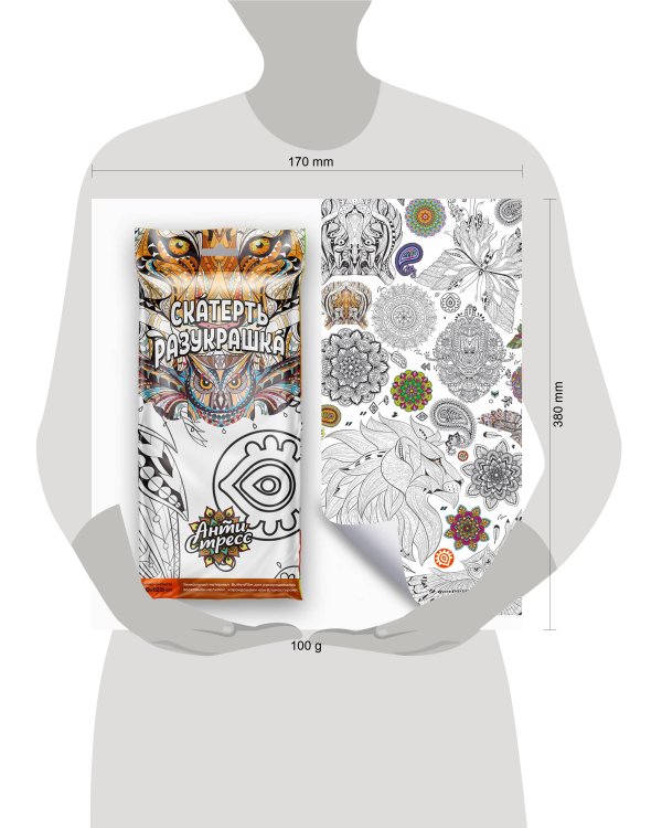 Скатерть ButtenFilm 1100x1200x0,060 60/1  р в штуках Скатерть Антистресс