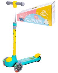 Самокат 3-х колесный со светом 50*25*57 （83）см (Арт. 806QJ/2)