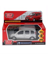 ТМ Технопарк. Машина металл "RENAULT KANGOO" 12см, открыв. двери, инерц., СЕРЕБР. в кор в кор.2*36шт