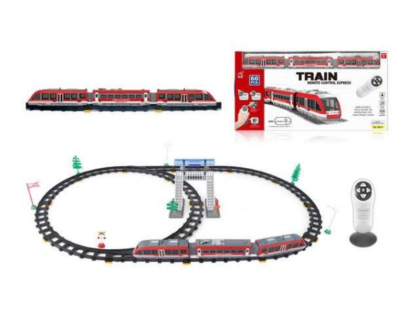 Железная дорога на р/у(105.5см x 62см) "Экспресс рейс"(свет,звук,60эл.,в коробке) (Арт.1830970)