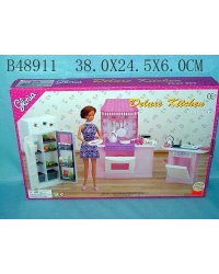 Игровой набор мебели. Уютная кухня (38x25 см). Арт. 48911