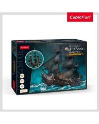 3D пазл Корабль Месть королевы Анны с LED-подсветкой, 293 детали
