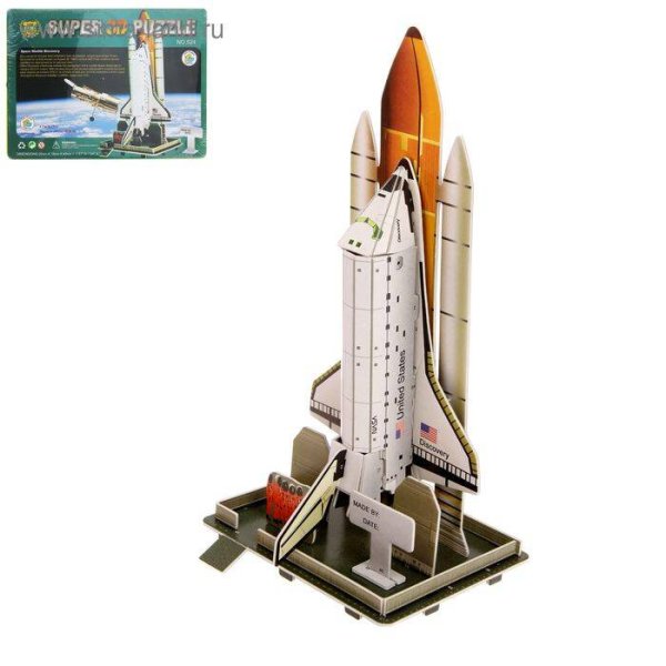 Набор для опытов (Сима-Ленд) Конструктор 3D «Космический шаттл»