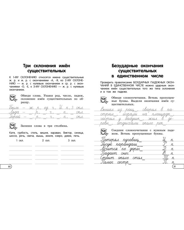 Правила по русскому языку: для начальной школы