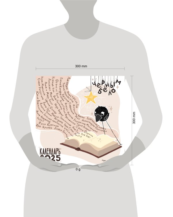 Бренд-календарь 2025 «Черным-бело — зажгите свет: фантастические приключения воронёнка»