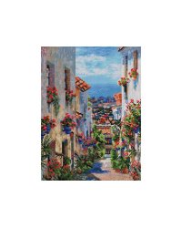 Мозаика на подрамнике. Испания. Михас (285-ST-S)
