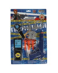 Набор оружия ПОЛИЦИЯ пистолет с присосками, блист.24,4*37,8*4см ИГРАЕМ ВМЕСТЕ в кор.2*132шт