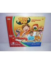 НАСТОЛЬНАЯ ИГРА "ИГРАЕМ ВМЕСТЕ" "ЛЕПИ УСЫ" В РУСС. КОР. в кор.2*24шт