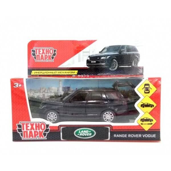 Машина металл "RANGE ROVER VOGUE" 12см, открыв. двери, инерц, ЧЕРНЫЙ, в кор. Технопарк в кор.2*36шт