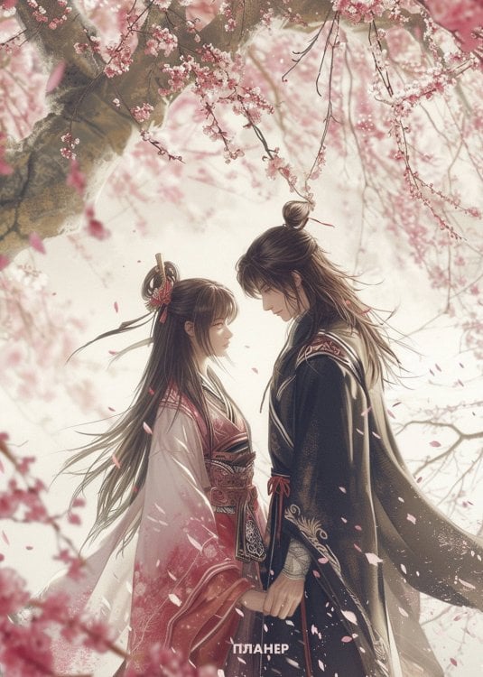 Делай! Планеры для записи идей, списков и встреч Блокнот-планер недатированный. Любовь под цветущей вишней (А4, 36 л., на скобе)