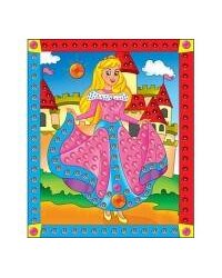 МОЗАИКА ИЗ ПАЙЕТОК. Формат А4. ПРИНЦЕССА (Арт. М-4346)