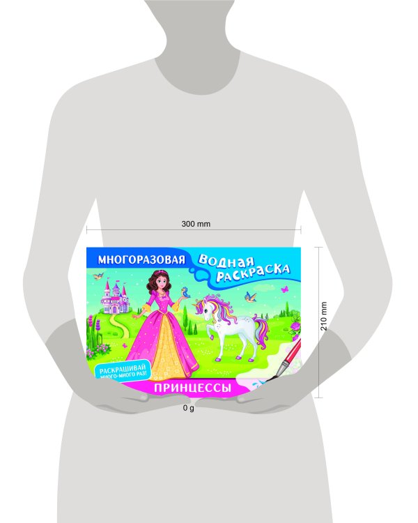 Принцессы. Многоразовая водная раскраска