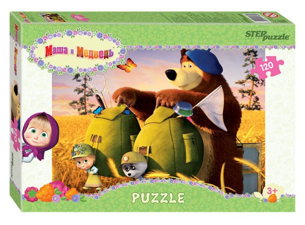 120 (STEPpazzle) Мозаика "puzzle" 120 "Маша и Медведь - 2" (Анимаккорд)