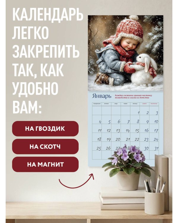 Дополнительное изображение книги «Волшебство - это просто! Календарь настенный на 2027 год (300х300)»