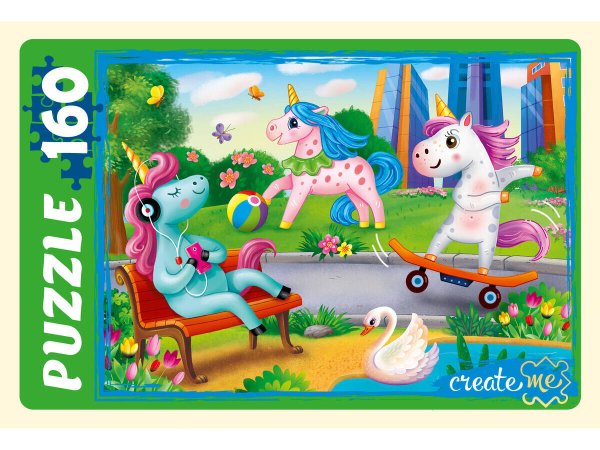 06. ПАЗЛЫ 160 элементов (Рыжий Кот) ПАЗЛЫ 160 элементов. ЧУДЕСНЫЕ ЕДИНОРОГИ № 32 (Арт.ПУ160-3905)