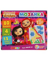Сказочный патруль. Мозаика пластиковая. 80 фишек. 4 цвета. Поле 195х155мм Умные игры в кор.18шт