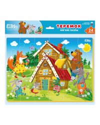 Мягкий пазл "Теремок" А4 24 элемента
