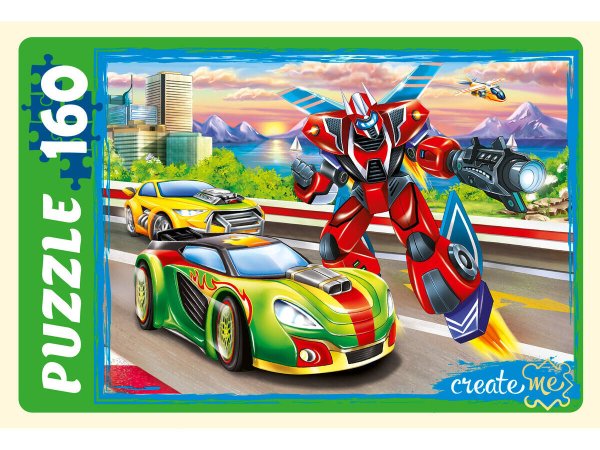 06. ПАЗЛЫ 160 элементов (Рыжий Кот) ПАЗЛЫ 160 элементов. МИР МАШИН И ТРАНСФОРМЕРОВ (Арт.ПУ160-3906)
