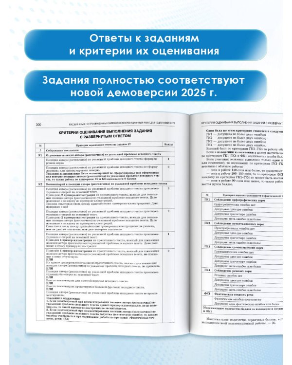 ЕГЭ-2025. Русский язык. 30 тренировочных вариантов экзаменационных работ для подготовки к единому государственному экзамену