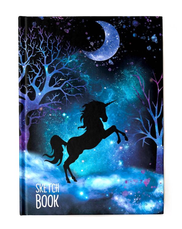 СЕРИЯ: СКЕТЧБУК А5 матовая ламин.обл., резинка 145х203 (Проф-Пресс) СКЕТЧБУК А5. ВОЛШЕБНЫЙ ЛЕС