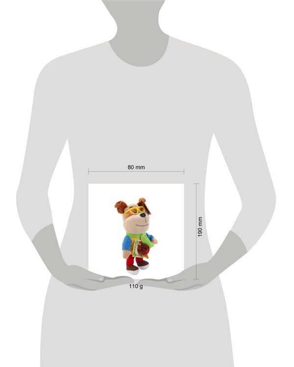 МЯГКАЯ ИГРУШКА "МУЛЬТИ-ПУЛЬТИ" БАРБОСКИНЫ ГЕНКА 20СМ, ОЗВУЧ. РУСС. ЧИП В ПАК. в кор.24шт