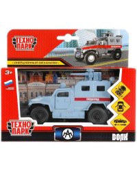 Машина металл ВПК -3927 волк спецотряд 12 см, дв., баг., пушка, инерц. кор. Технопарк в кор.2*24шт