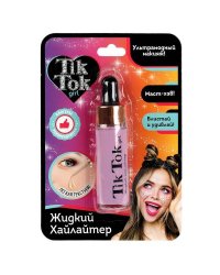 Хайлайтер жидкий розовый TIK TOK GIRL в кор.24*12шт
