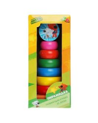 Игрушка деревянная Ми-ми-мишки пирамидка в кор. Буратино в кор.180шт