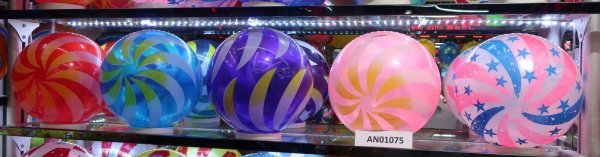 Мяч детский (22 см, 60гр) прозрачный AN01075