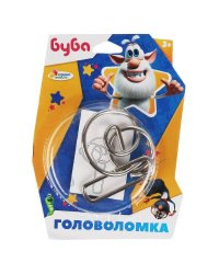 Головоломка мет. БУБА блист.13,4*10,2*4см ИГРАЕМ ВМЕСТЕ в кор.2*240шт