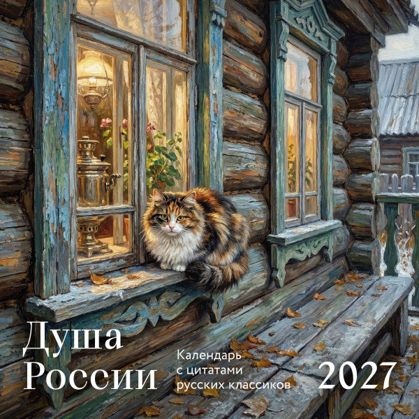 Обложка книги «Душа России. Календарь с цитатами русских классиков. Календарь настенный на 2027 год (300х300 мм)», ISBN 9785042398520