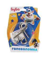 Головоломка мет. БУБА блист.13,4*10,2*4см ИГРАЕМ ВМЕСТЕ в кор.2*240шт