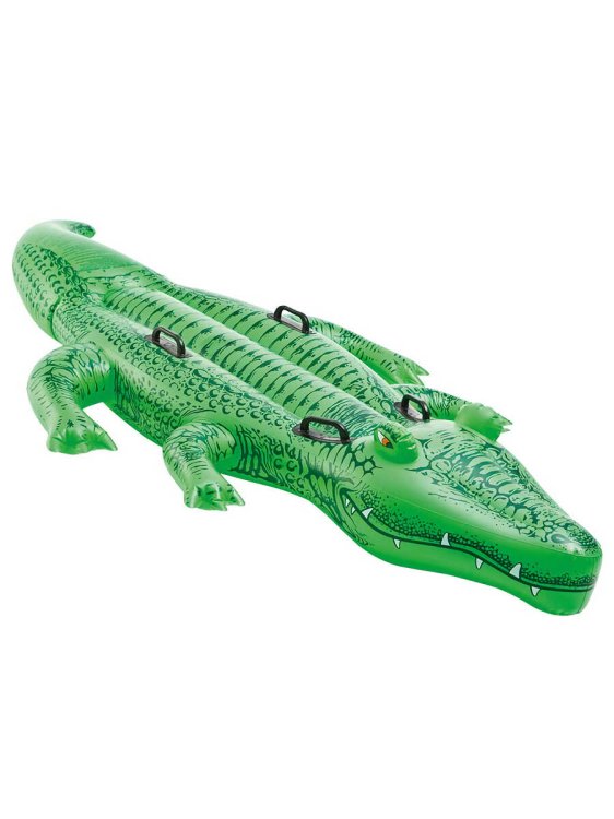 Игрушка надувная для плавания 168x86 см. Аллигатор Малый INTEX. (в коробке) Арт. 58546NP