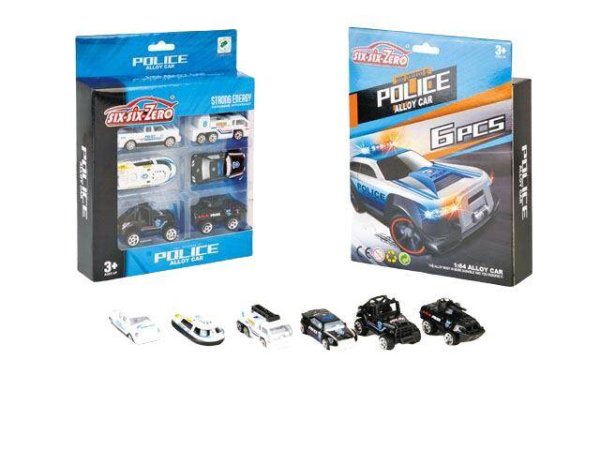 Набор машинок "ПОЛИЦЕЙСКАЯ СЛУЖБА"(5 машинок,1 катер.,в коробке) (Арт. 1702351)