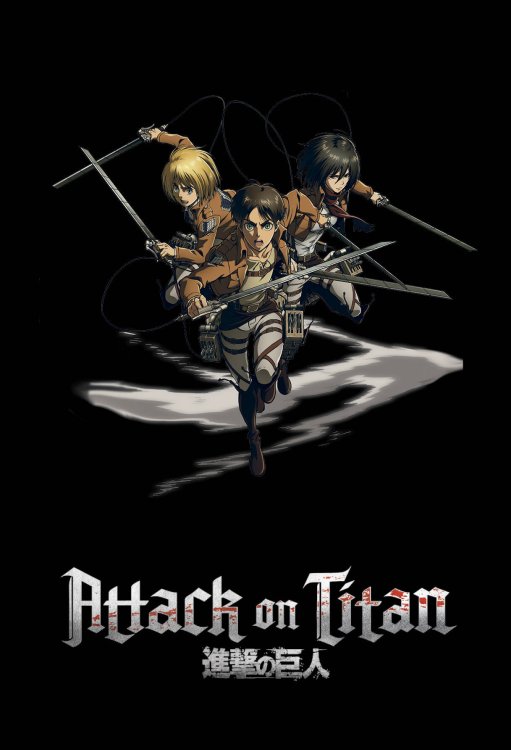 Блокнот в точку. Attack on Titan. Эрен, Армин и Микаса (А5, 64 л.)