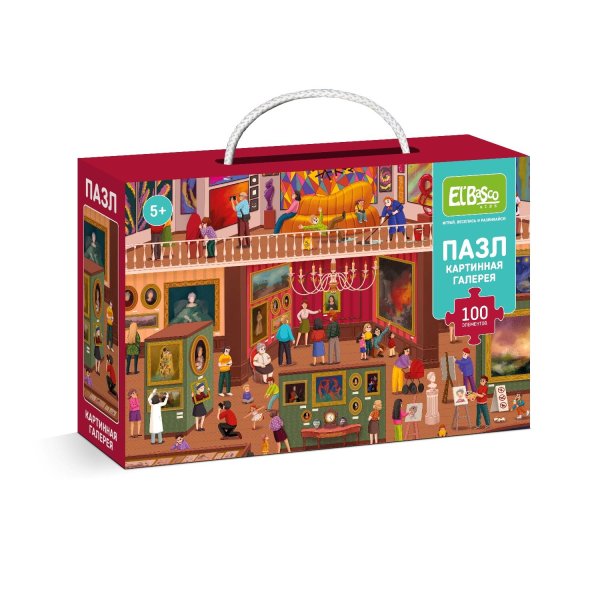 Пазлы 100 элементов (Ярасту) Пазл "Ночь в музее. Картинная галерея" 100 элементов