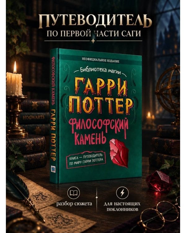 Дополнительное изображение книги «Гарри Поттер. Неофициальная книга-компаньон. Том 1. Философский камень: углубленное исследование»