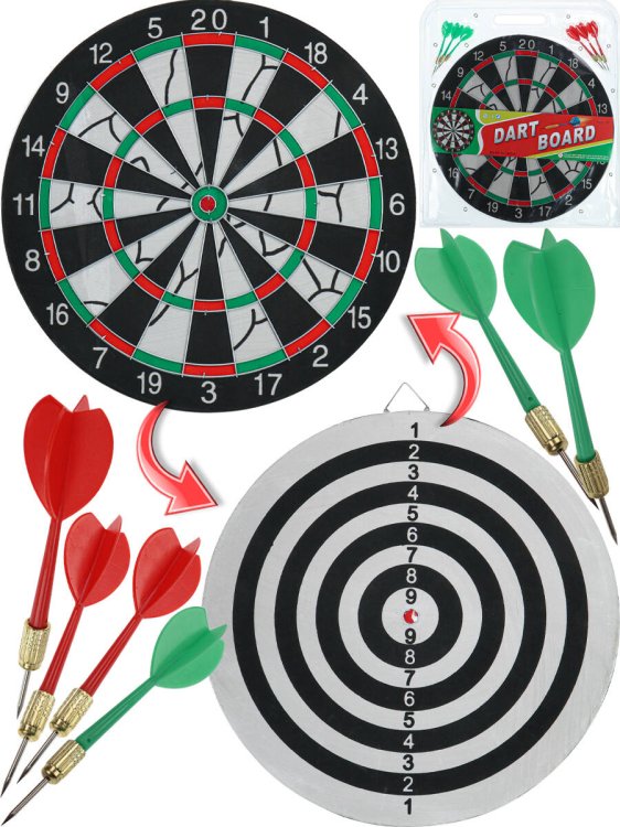 КЛАССИЧЕСКИЕ (Рыжий Кот) Серия Спорт и отдых. Дартс (36 см) (6 дротиков в компл.) (Арт. AN01363)