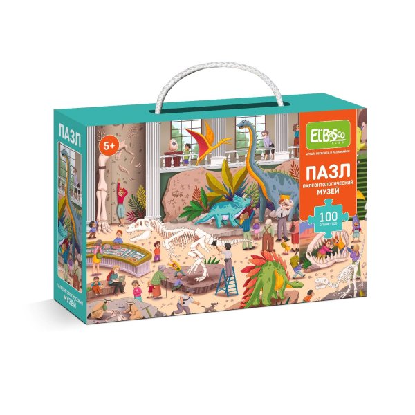 Пазлы 100 элементов (Ярасту) Пазл "Ночь в музее. Палеонтологический музей" 100 элементов